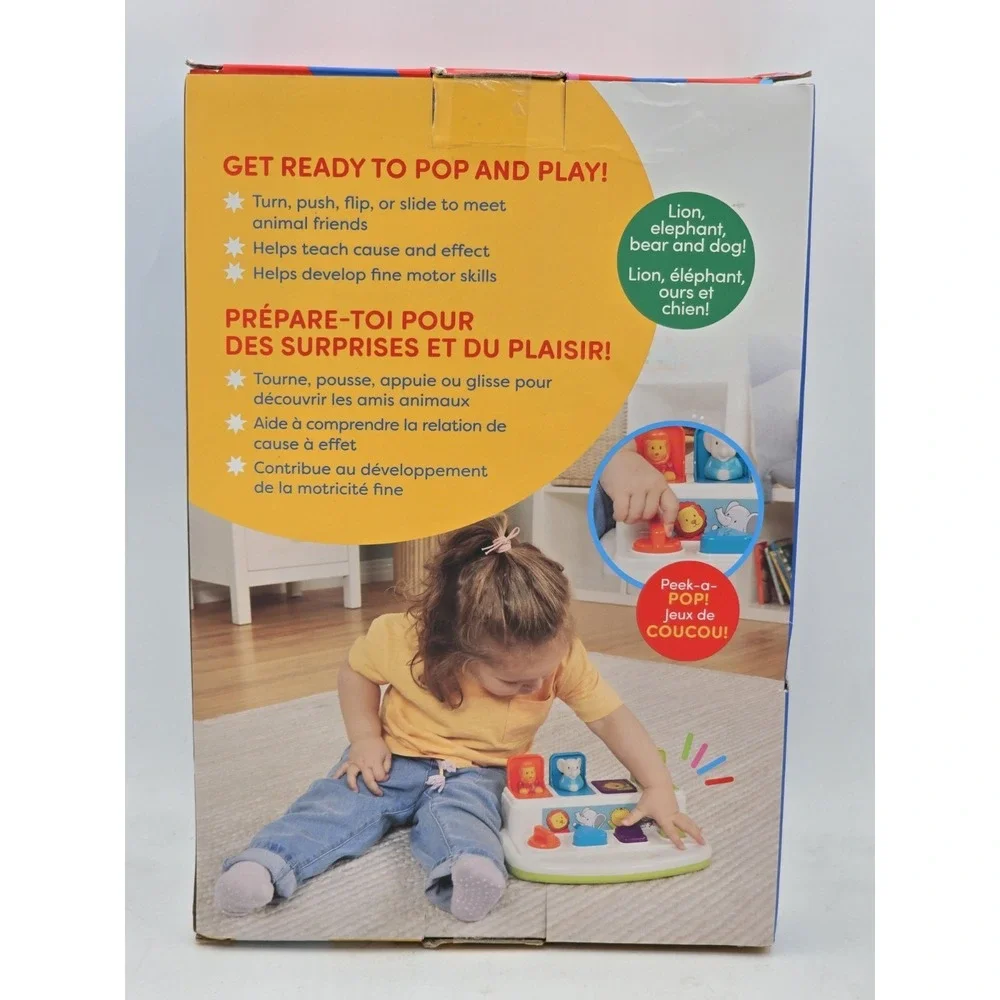 Battat Pop Up Pals Color Sorting Animal‎ Toy With Buttons - SEE PHOTOS